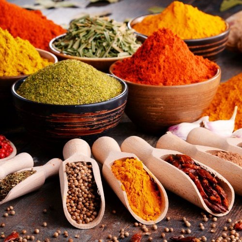 Spices in food-grade bag