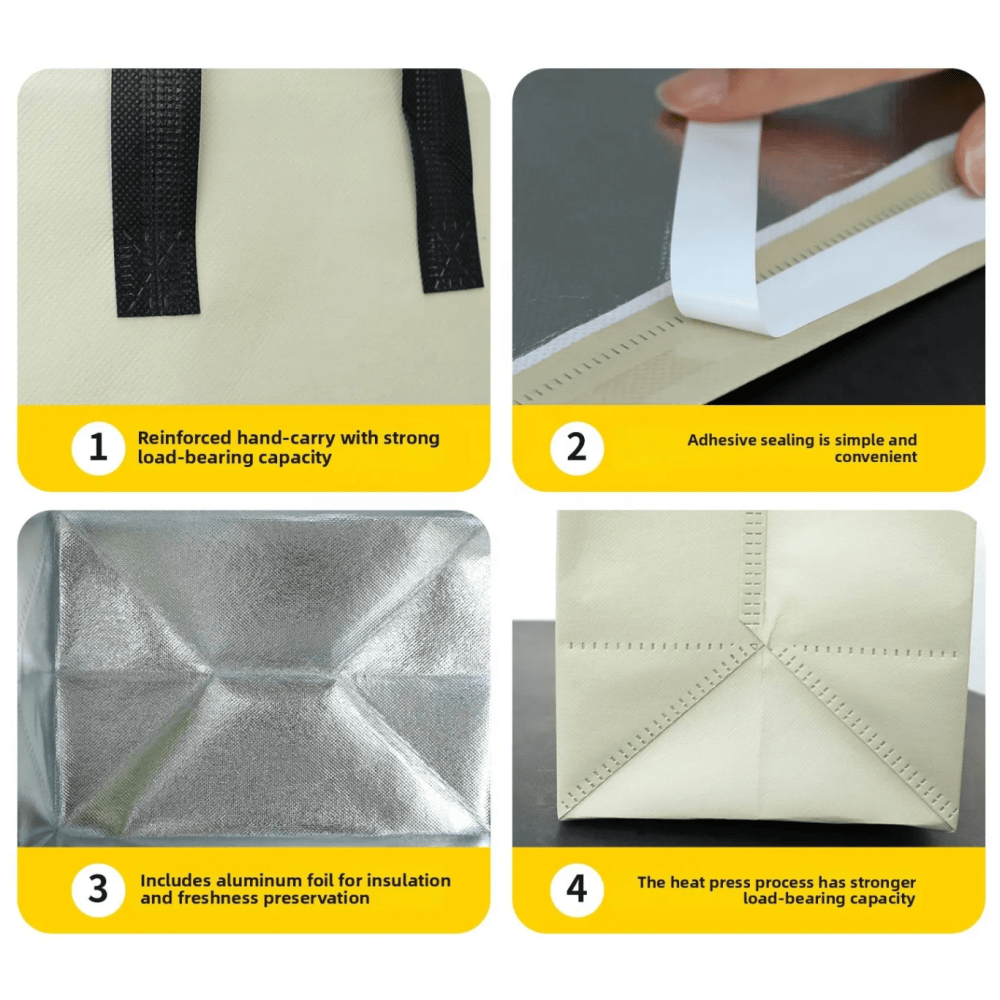 custom insulated bags FDA grade lining