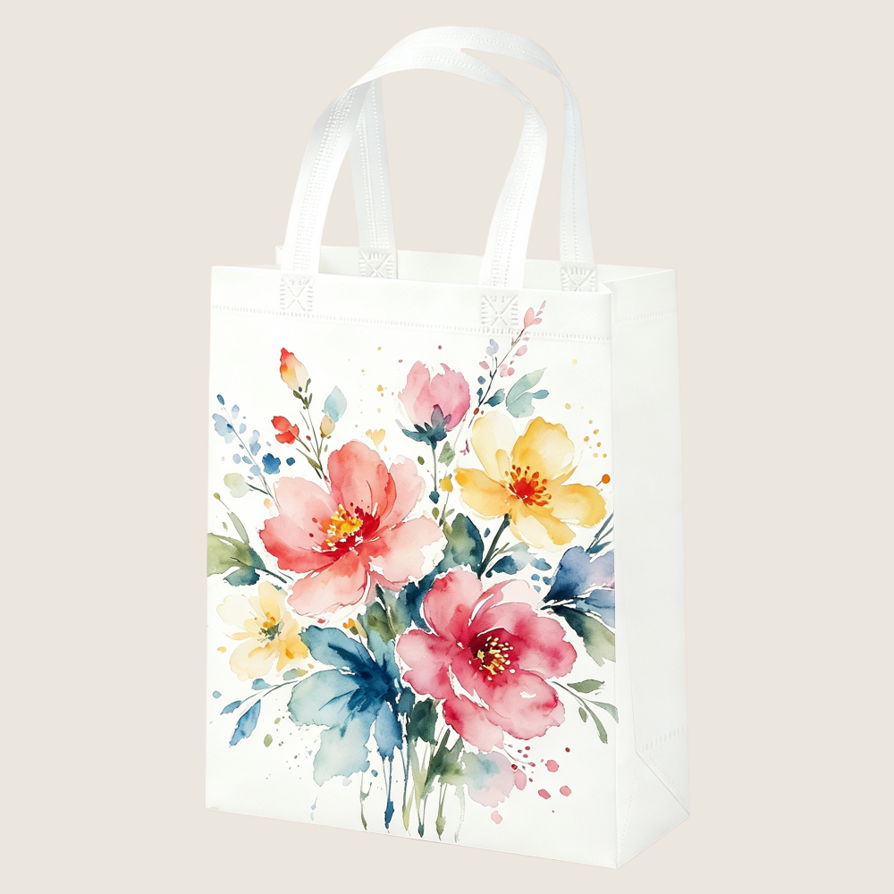 Custom printed non-woven and canvas tote bags for retail and promotional use