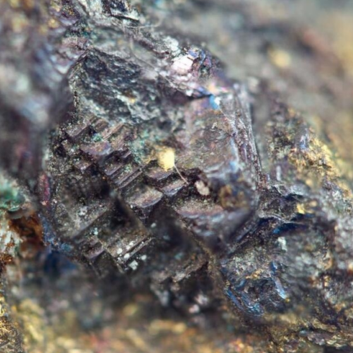 Copper ore in woven bags